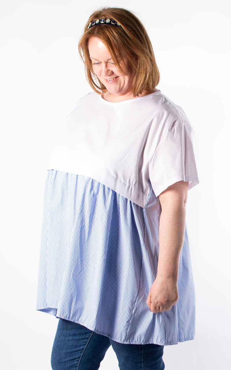 Carol 2 Piece Stripe | Sky Blue