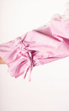 Carol Stripe Button Back Shirt | Pink