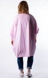 Carol Stripe Oversized Shirt | Pink