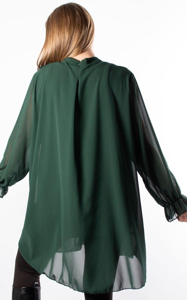 Cascade Ruffle Shirt | Green