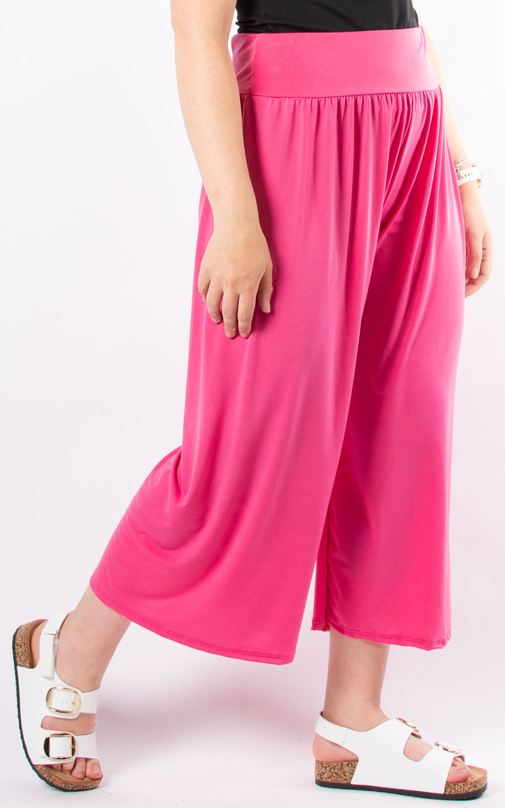 Cath Cropped Trousers | Hot Pink
