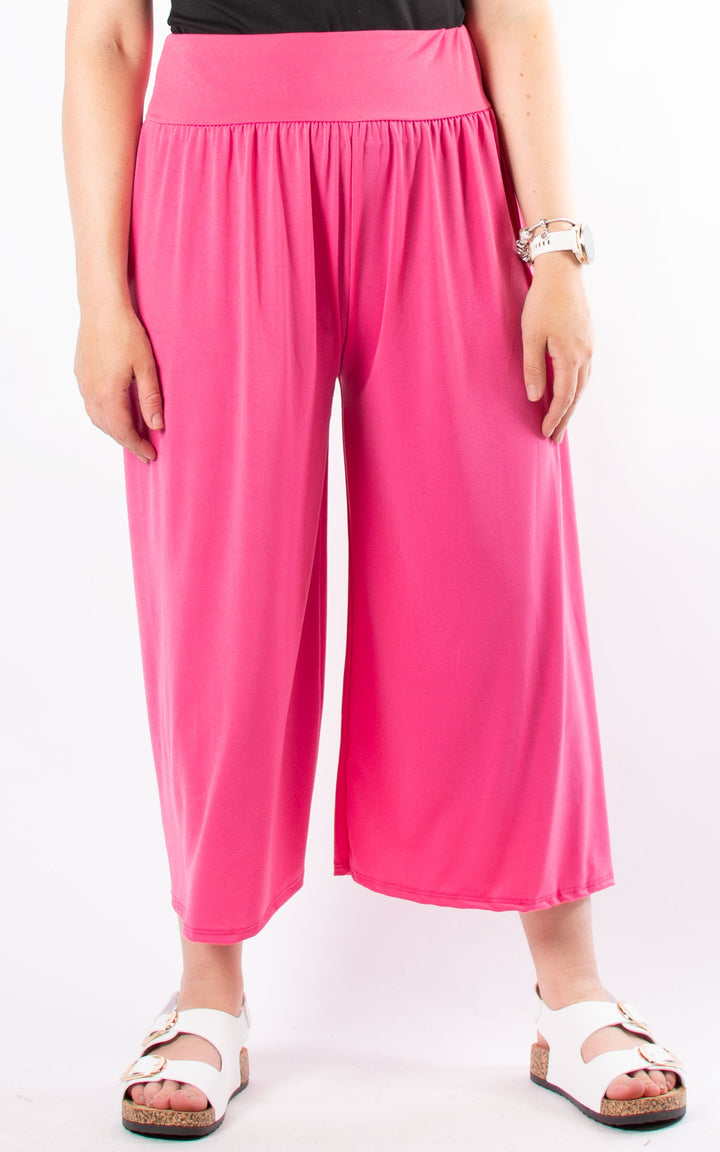 Cath Cropped Trousers | Hot Pink