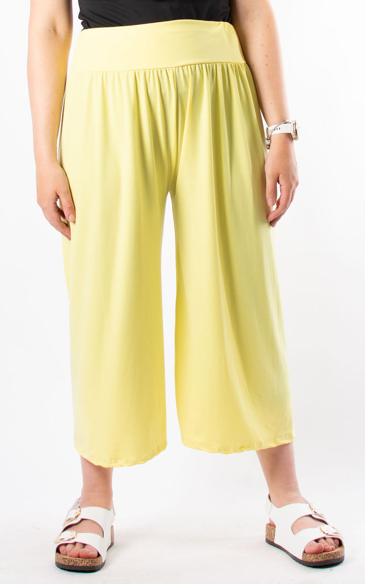 Cath Cropped Trousers | Yellow