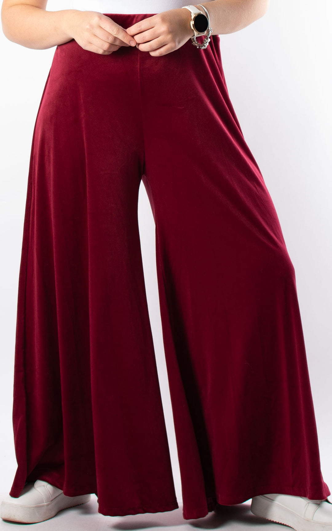 Cath Velvet Trousers | Burgundy