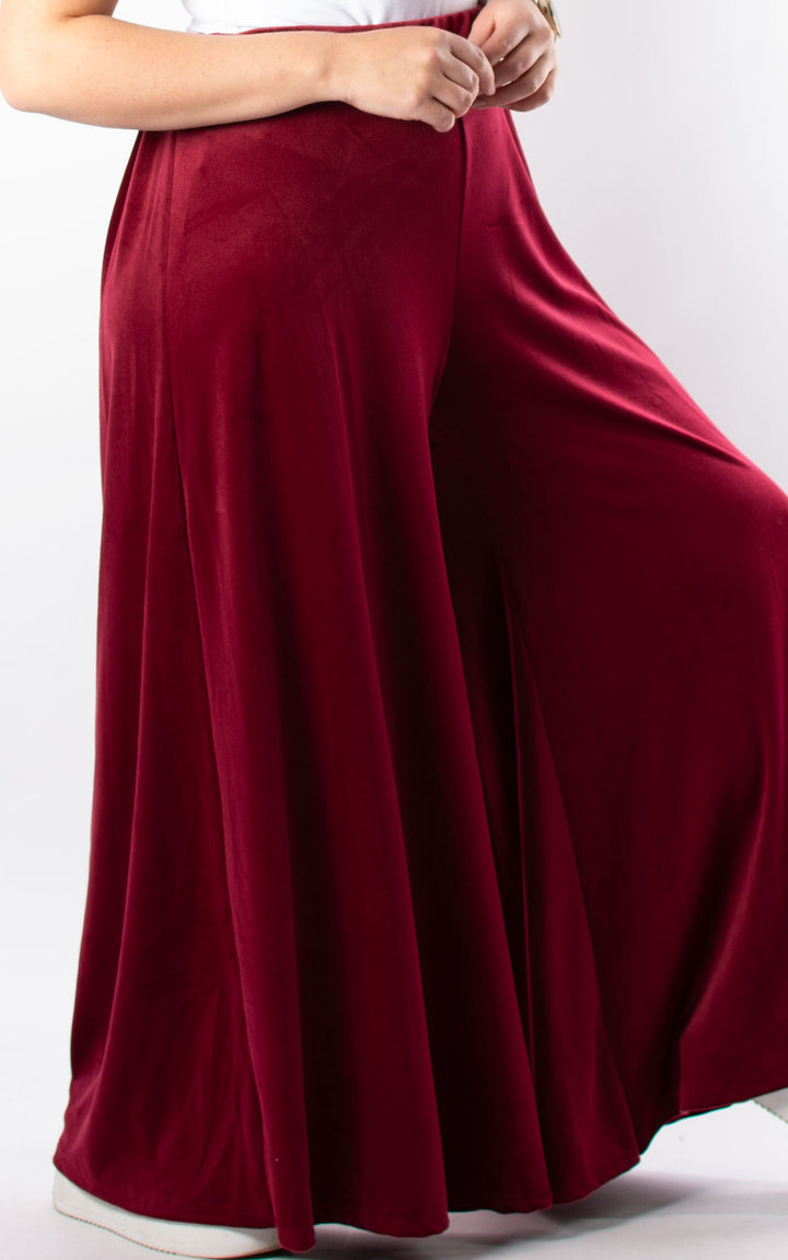 Cath Velvet Trousers | Burgundy