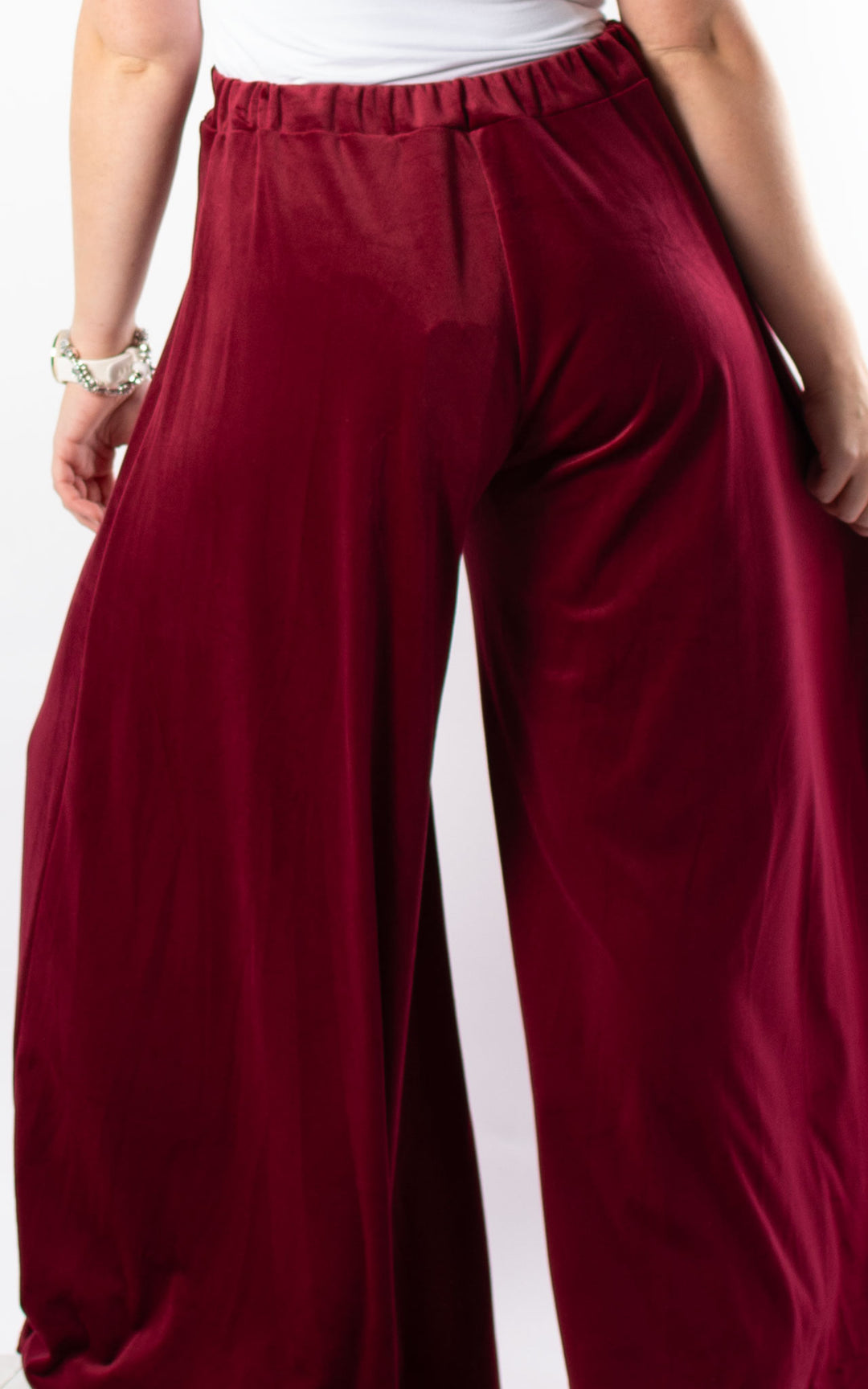 Cath Velvet Trousers | Burgundy