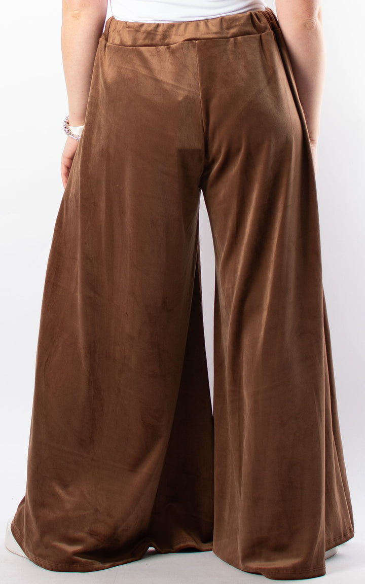 Cath Velvet Trousers | Caramel