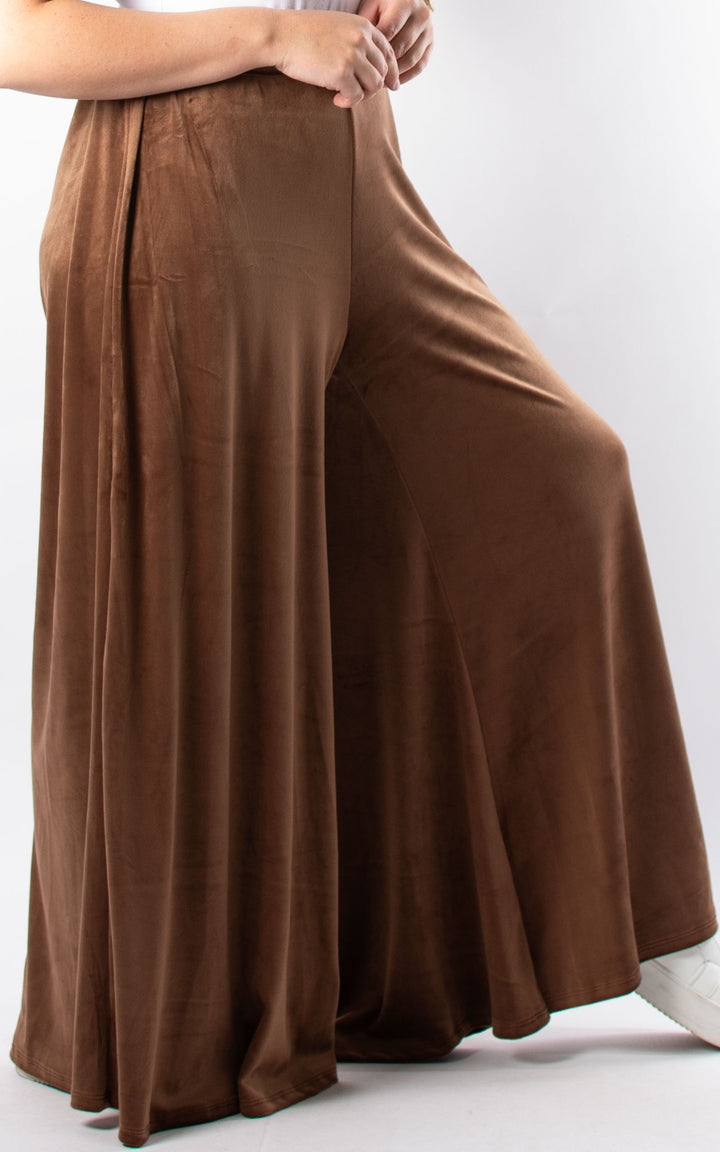 Cath Velvet Trousers | Caramel
