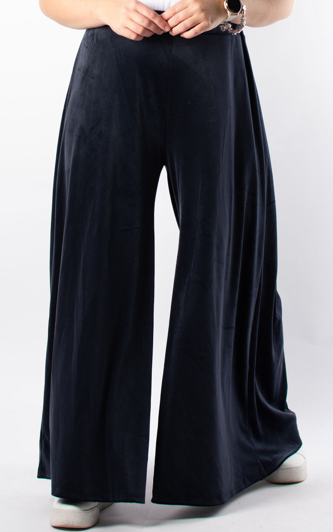 Cath Velvet Trousers | Navy