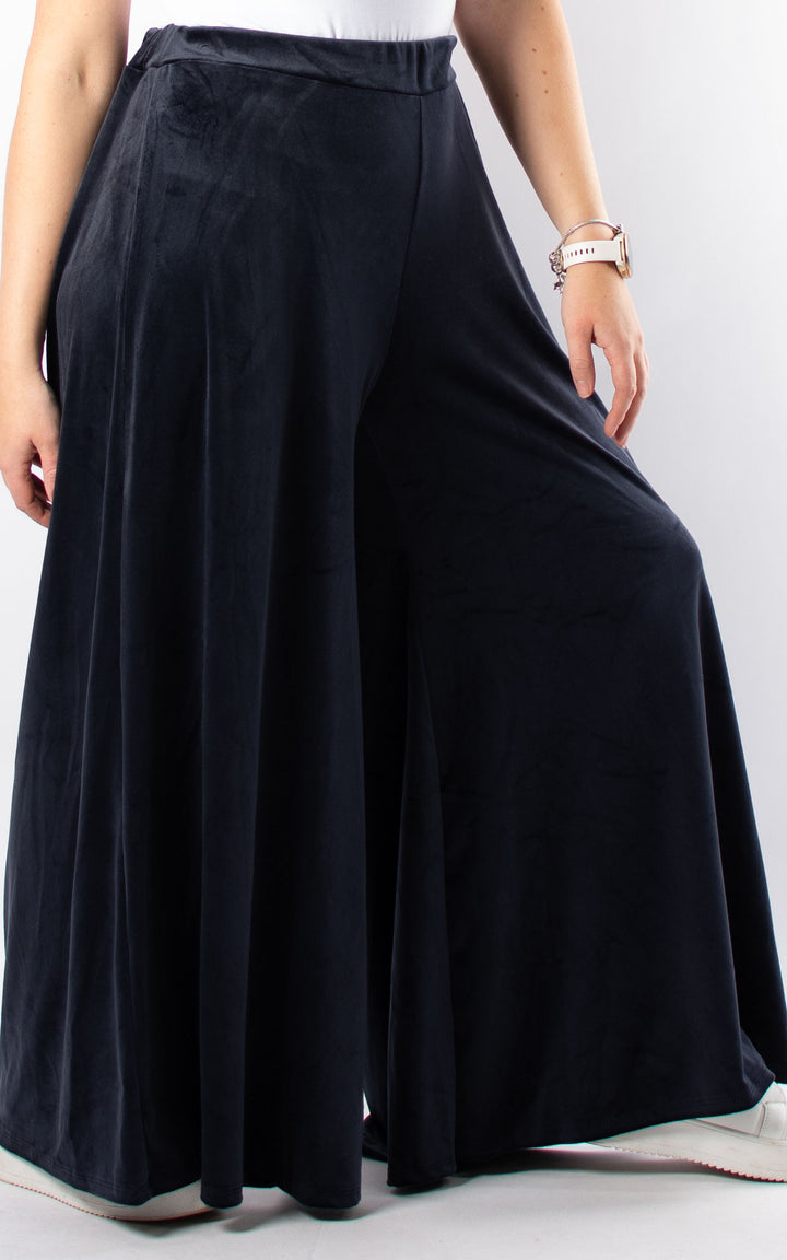 Cath Velvet Trousers | Navy