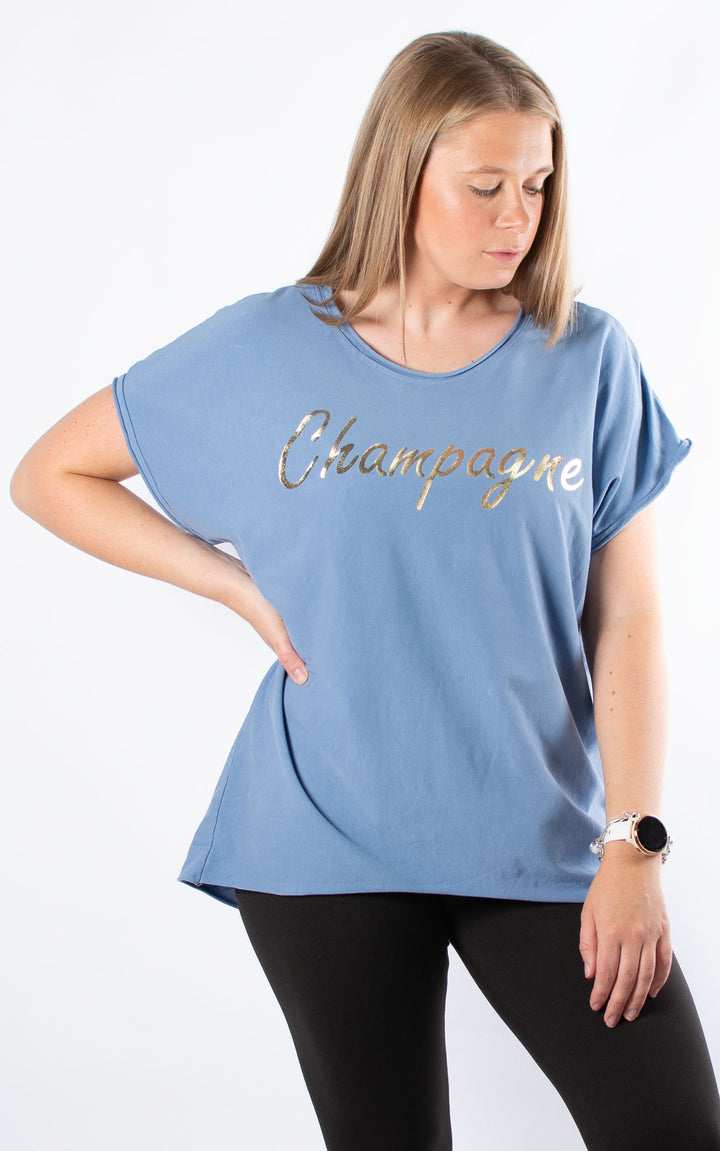 Champagne Top | Denim