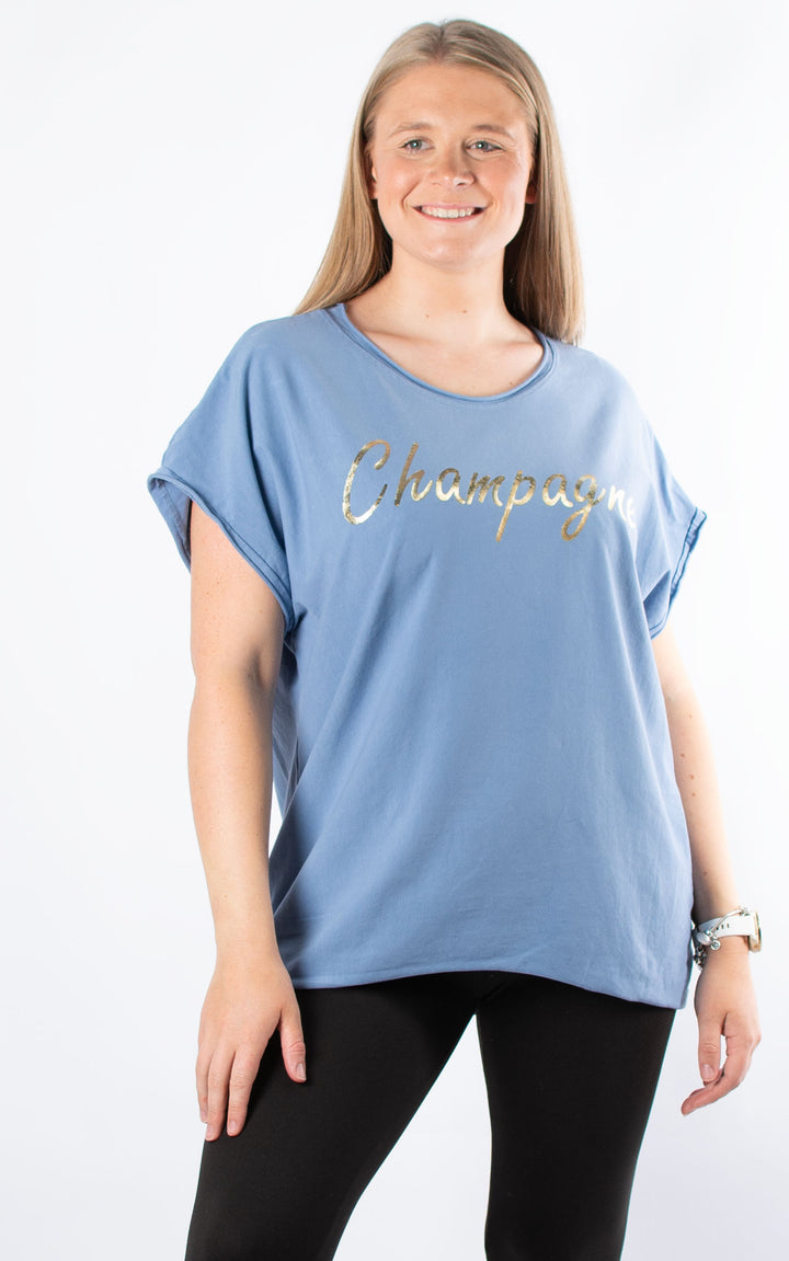 Champagne Top | Denim