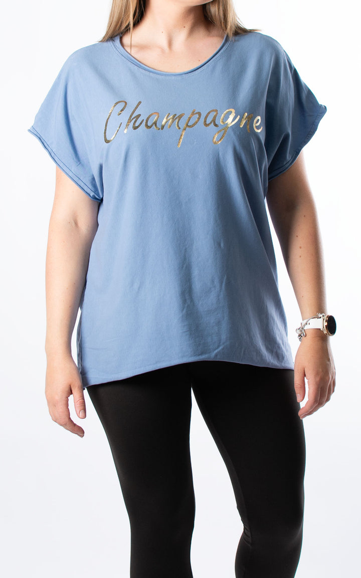 Champagne Top | Denim