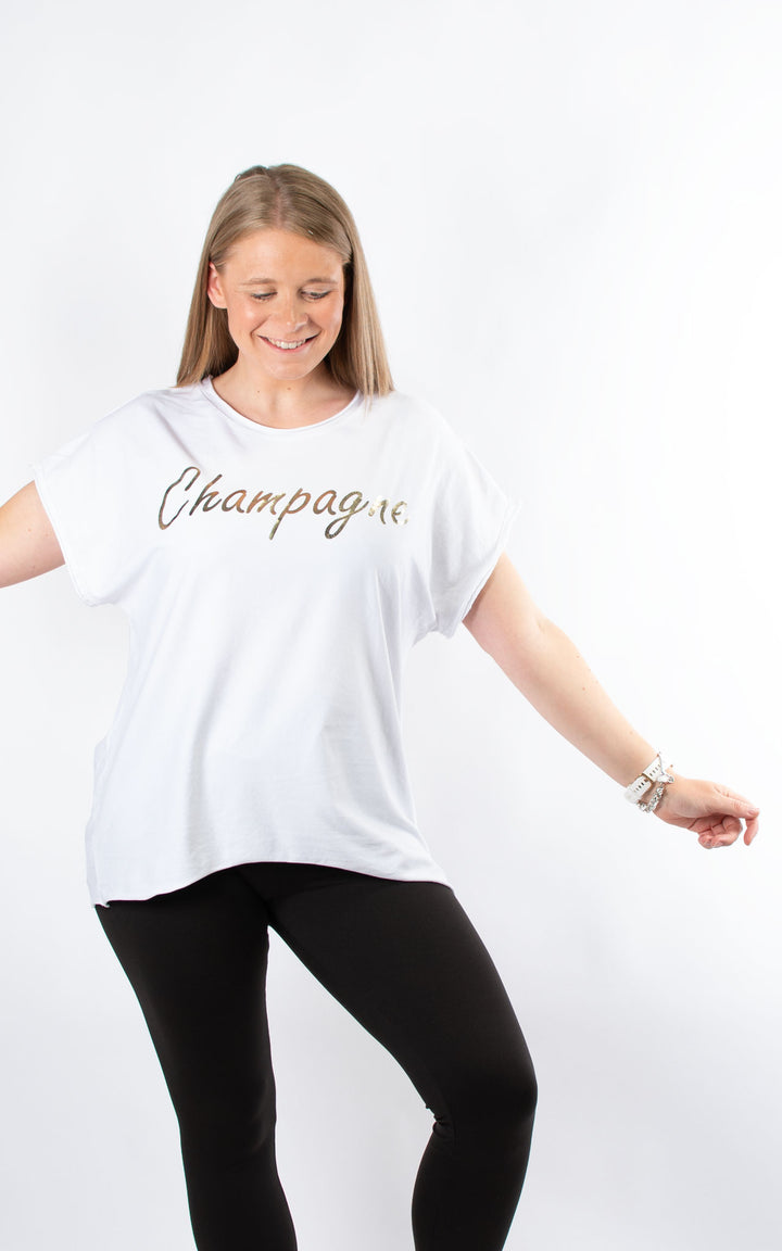 Champagne Top | White