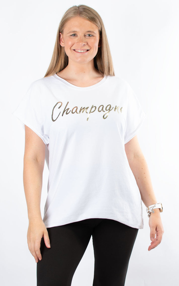 Champagne Top | White