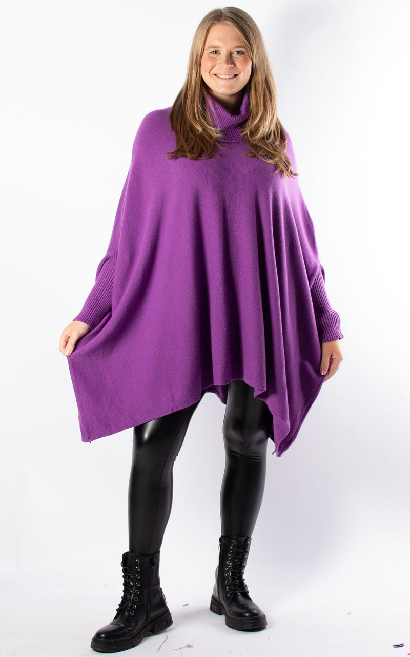 Charlotte Roll Neck | Purple