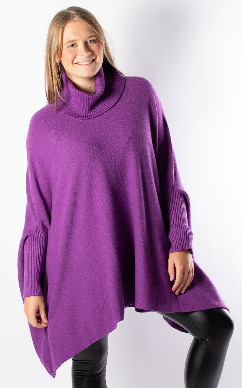 Charlotte Roll Neck | Purple