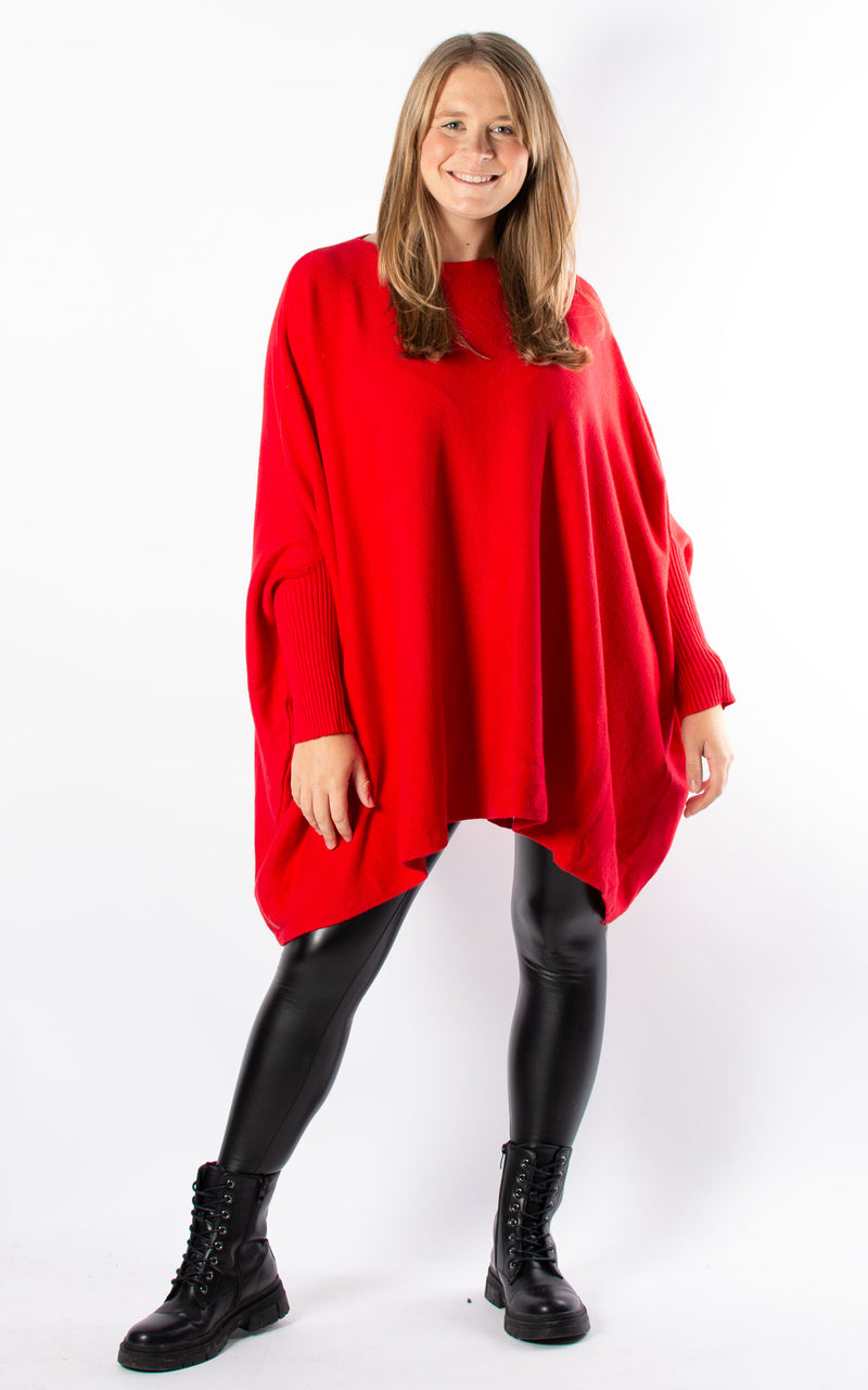 Charlotte Round Neck | Red