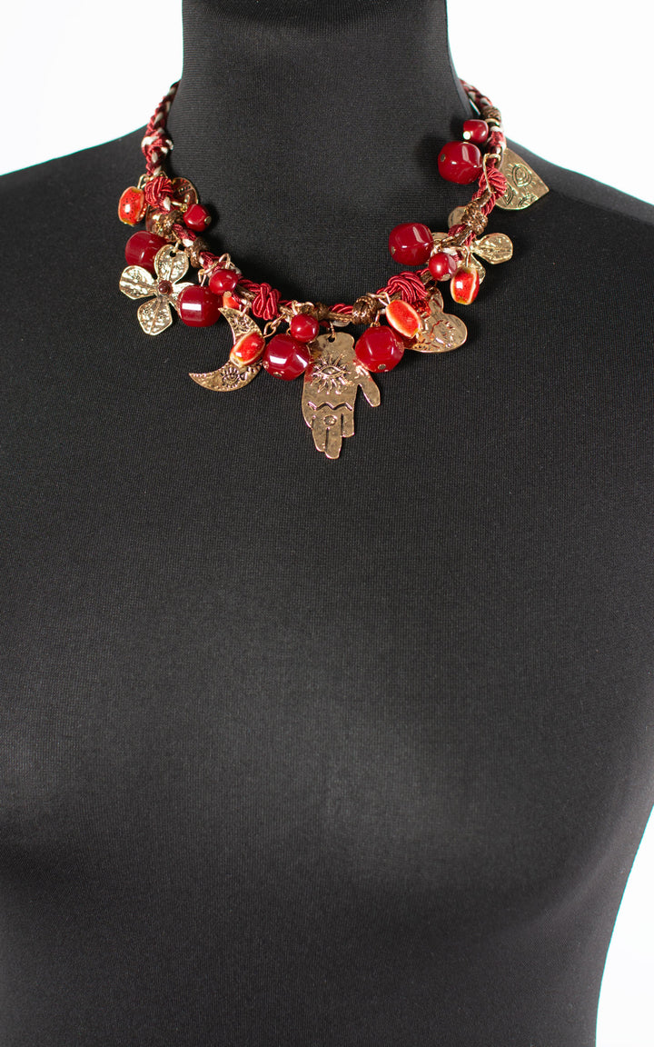 Charm Necklace | Hamsa Hand