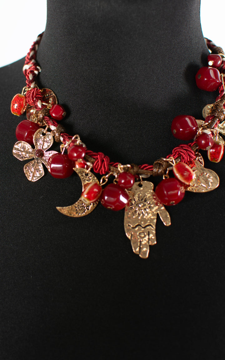 Charm Necklace | Hamsa Hand