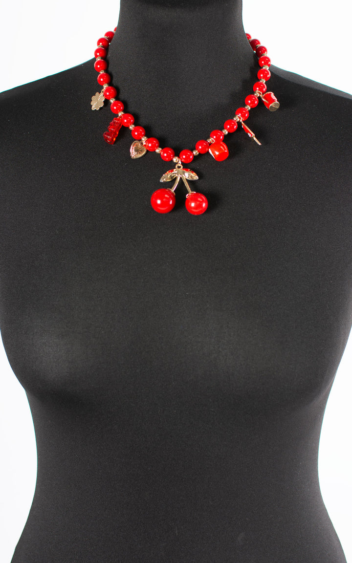 Charm Necklace | Summer Cherry