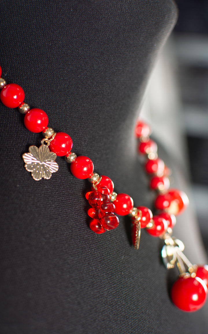Charm Necklace | Summer Cherry