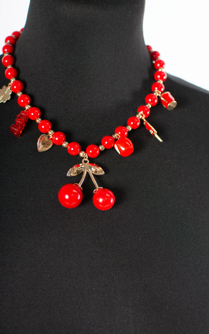 Charm Necklace | Summer Cherry