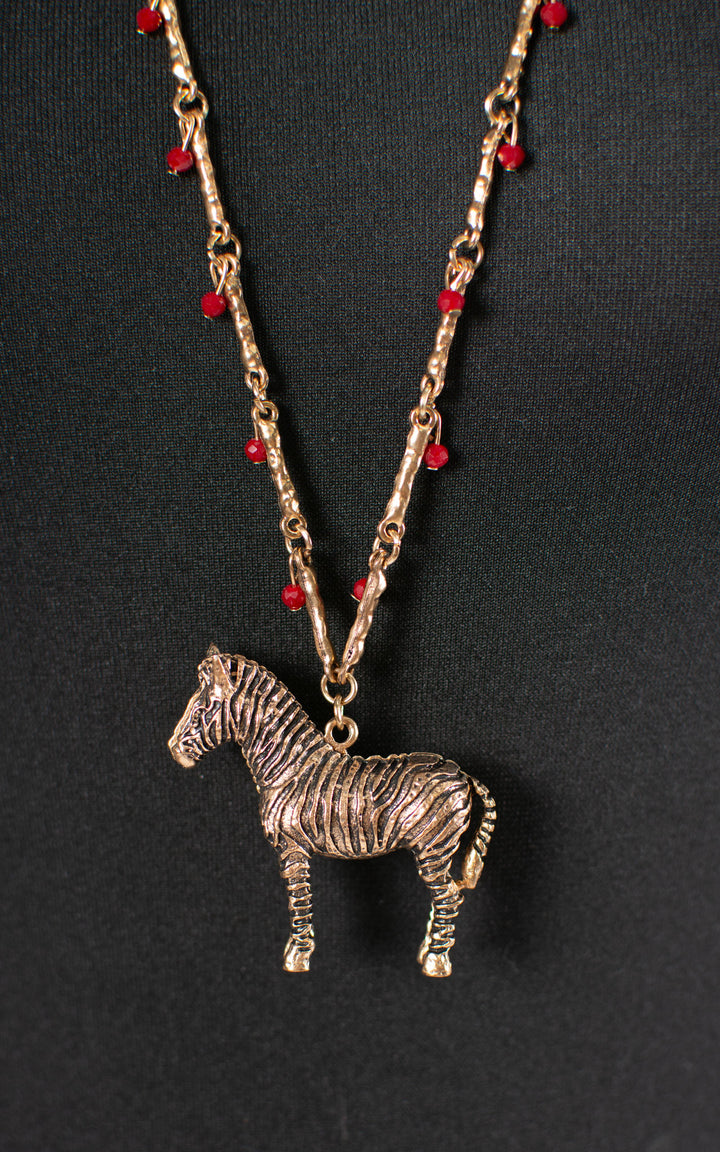 Charm Necklace | Zebra