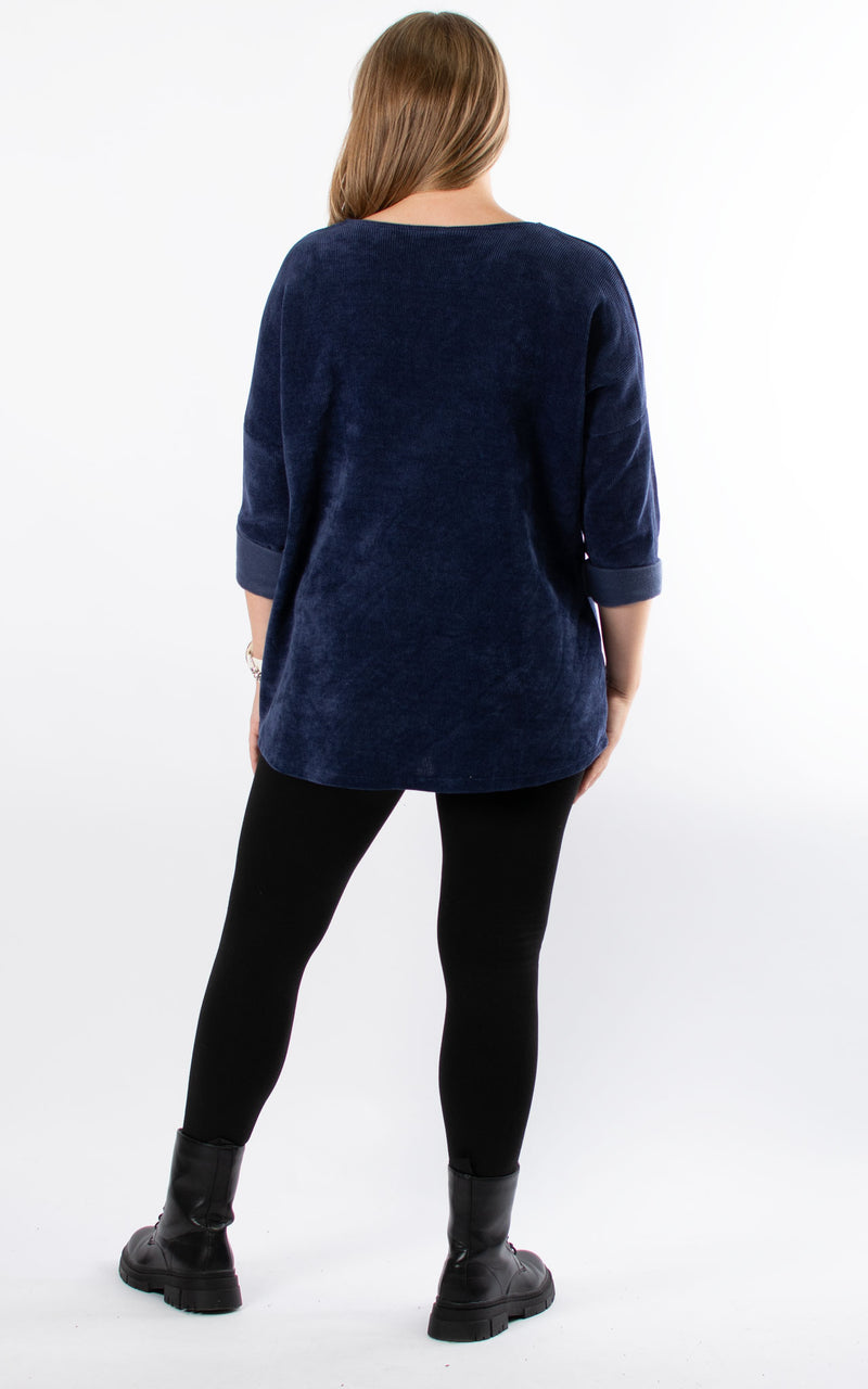 Chenille Jumper | Navy