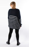 Cherry Brooch Jumper | Navy