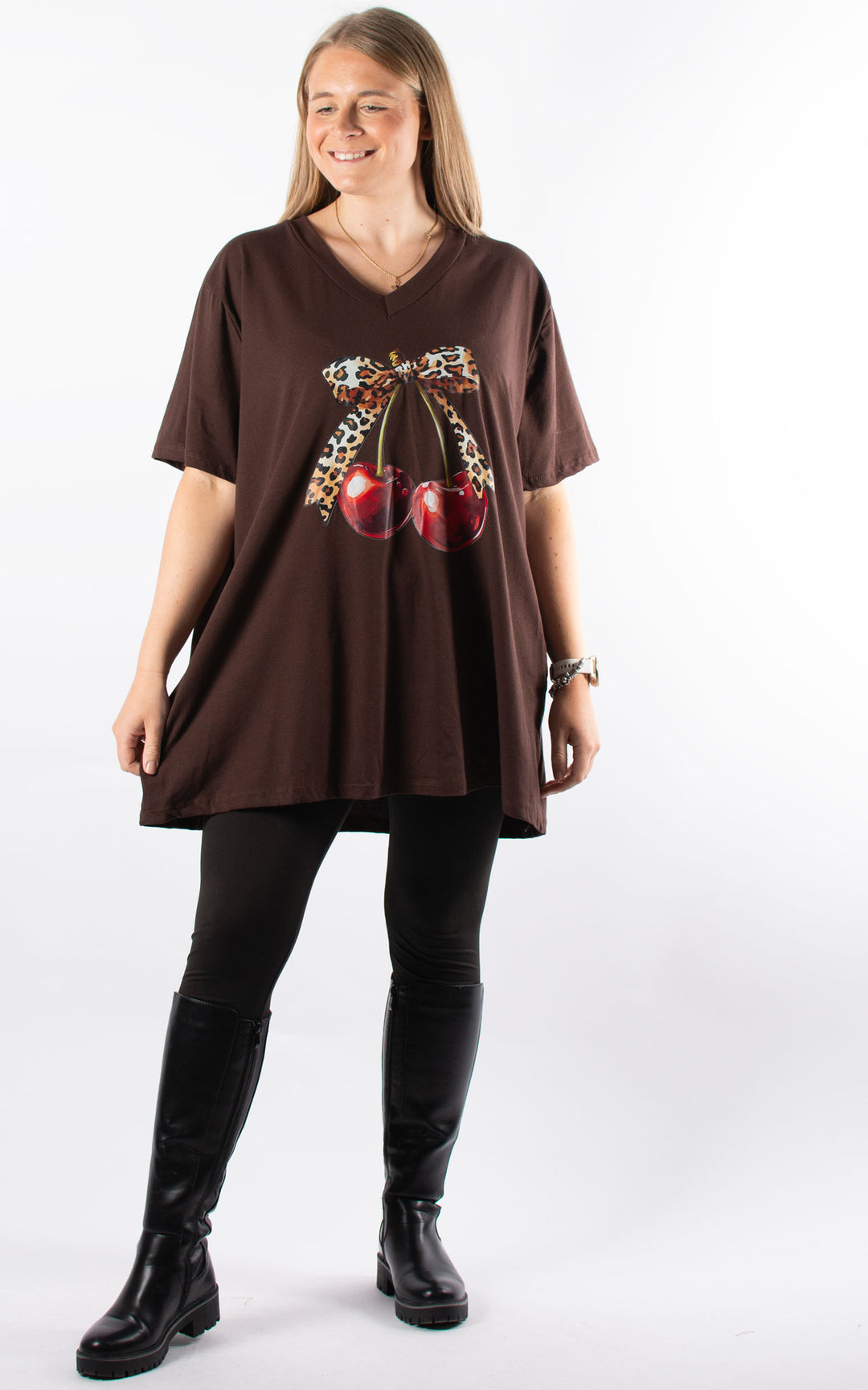 Cherry T-Shirt | Chocolate