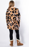 Cheryl Leopard Jumper | Camel