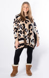 Cheryl Leopard Jumper | Taupe