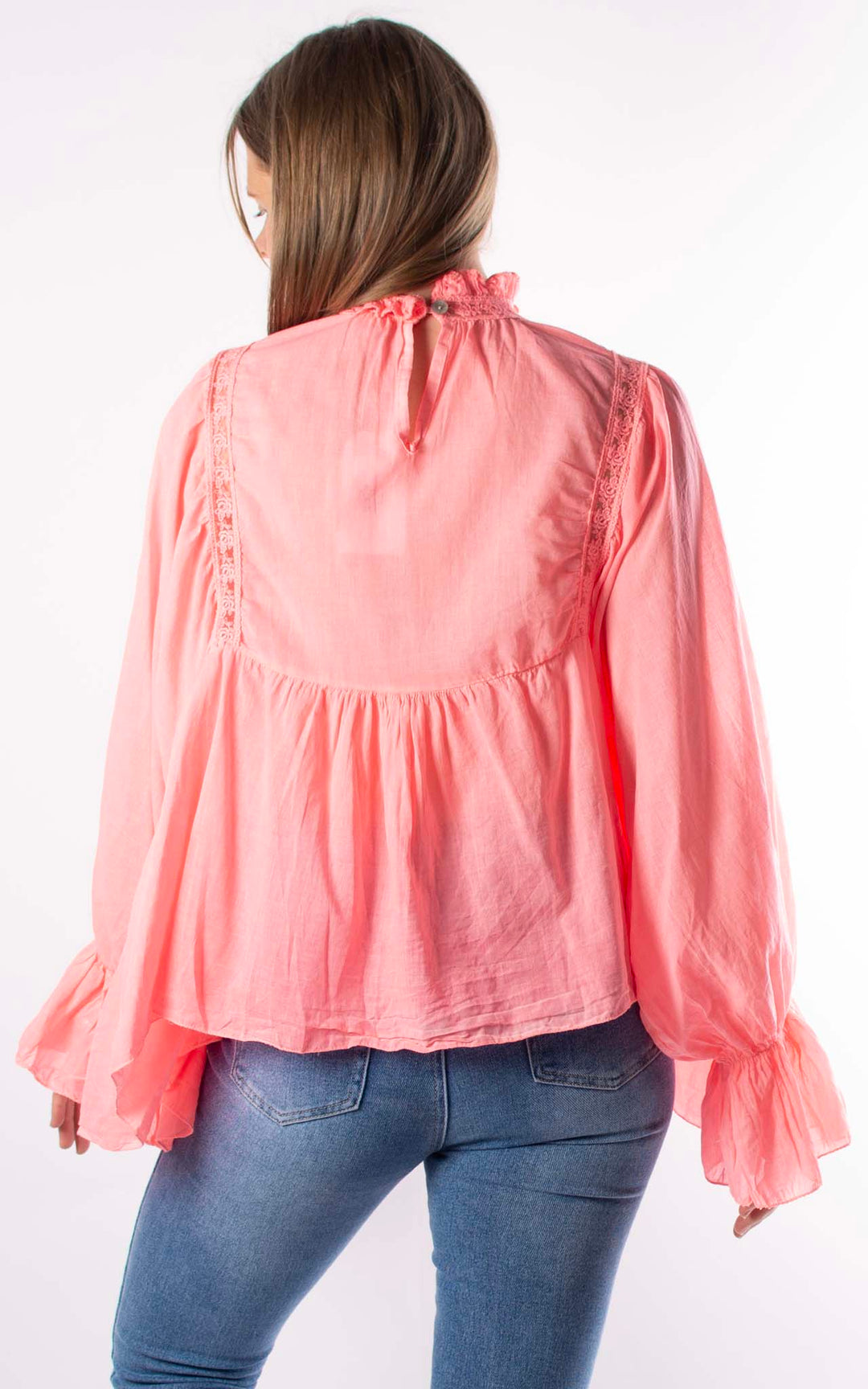 Chloe Blouse | Coral