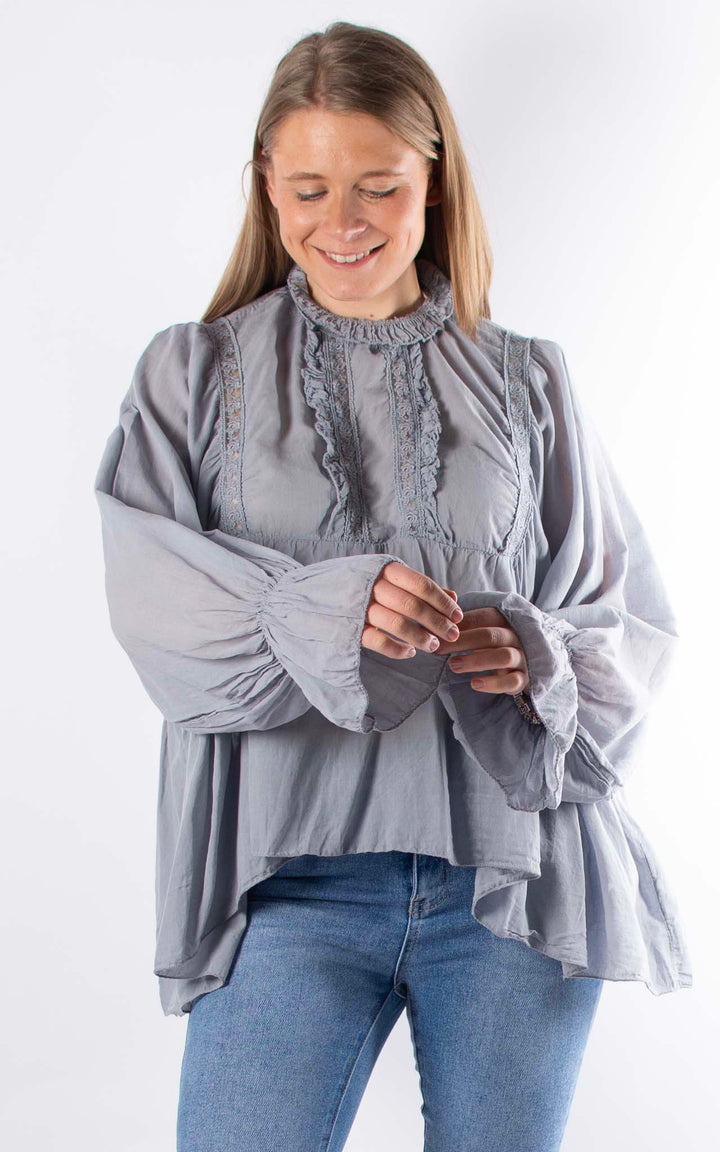 Chloe Blouse | Grey