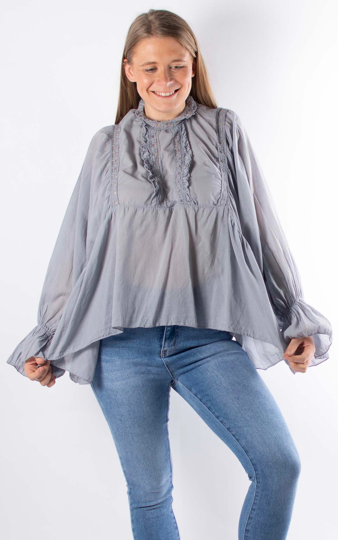 Chloe Blouse | Grey