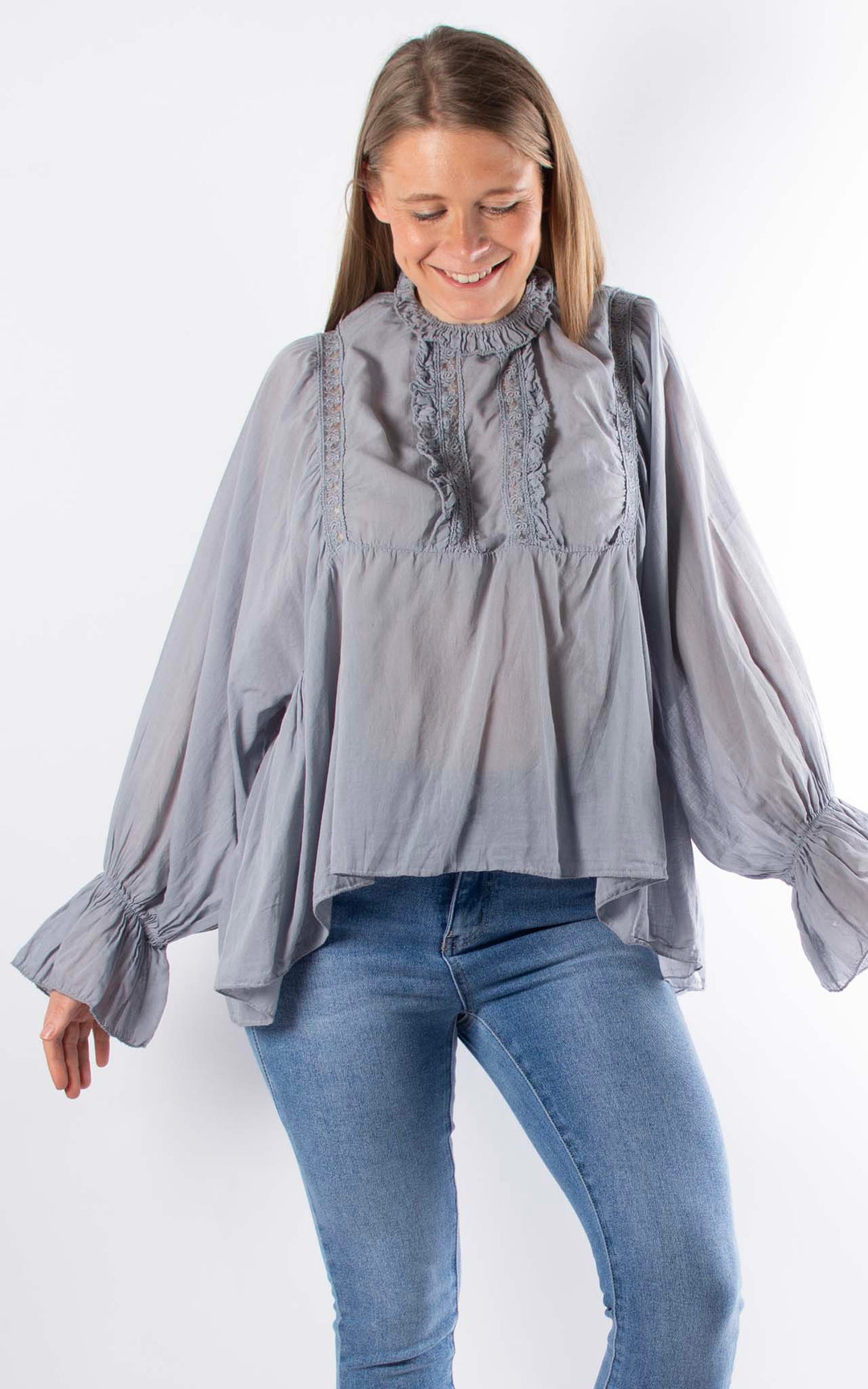 Chloe Blouse | Grey