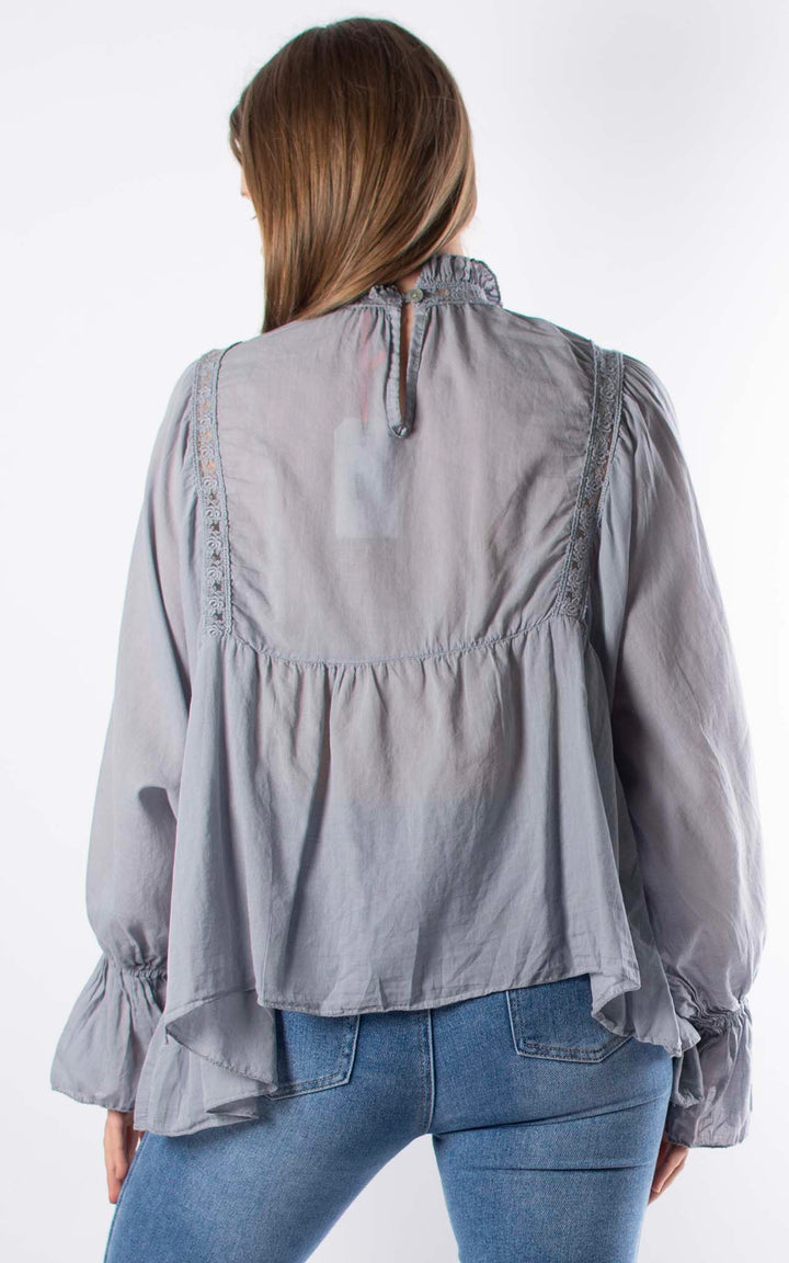 Chloe Blouse | Grey