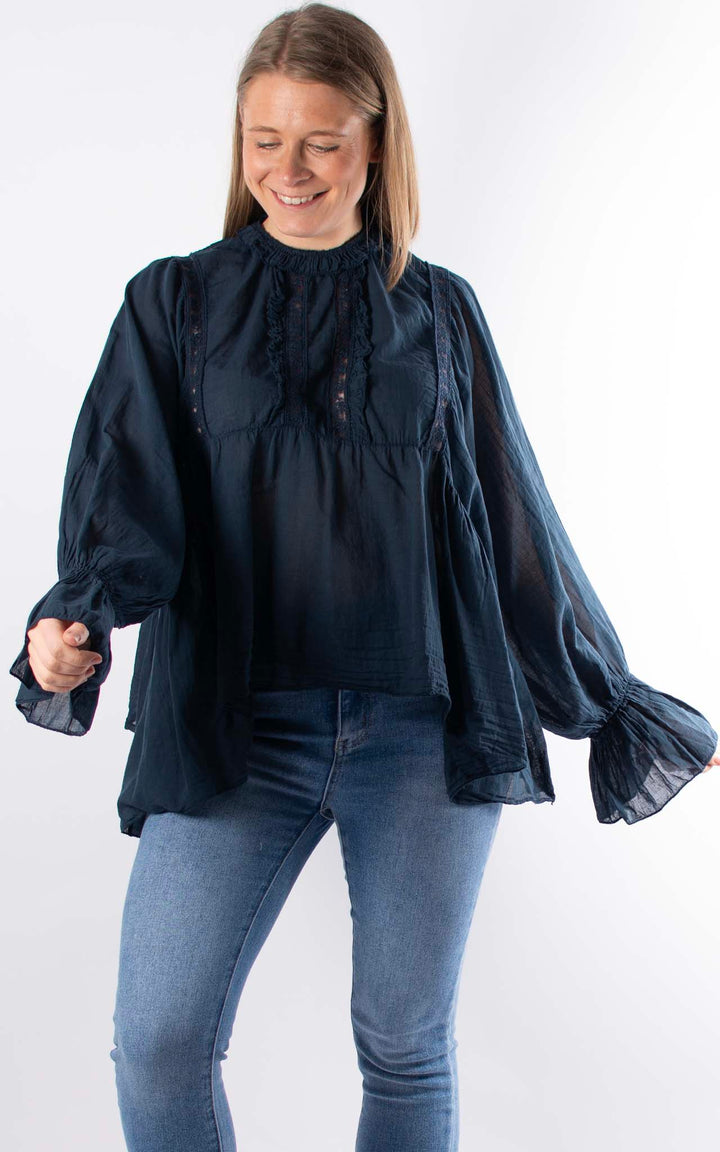 Chloe Blouse | Navy