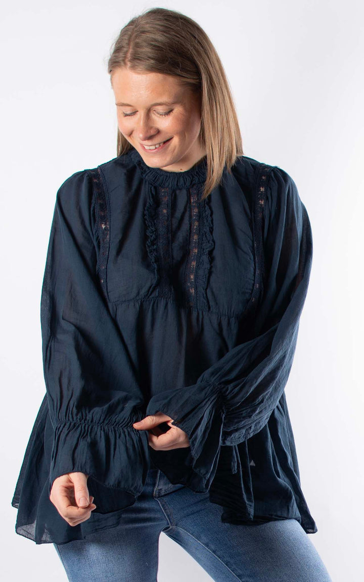 Chloe Blouse | Navy