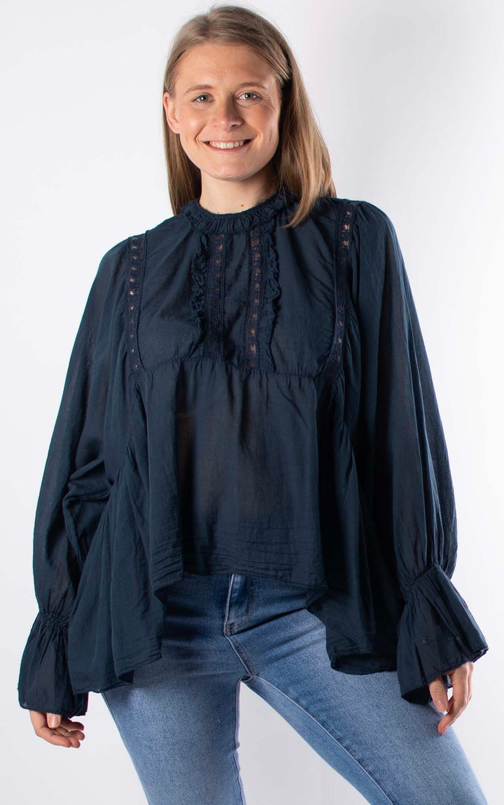Chloe Blouse | Navy