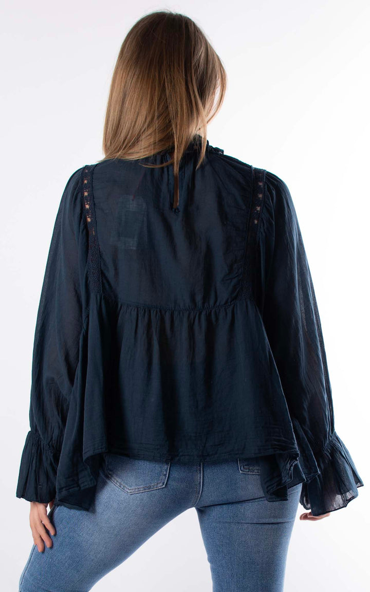Chloe Blouse | Navy