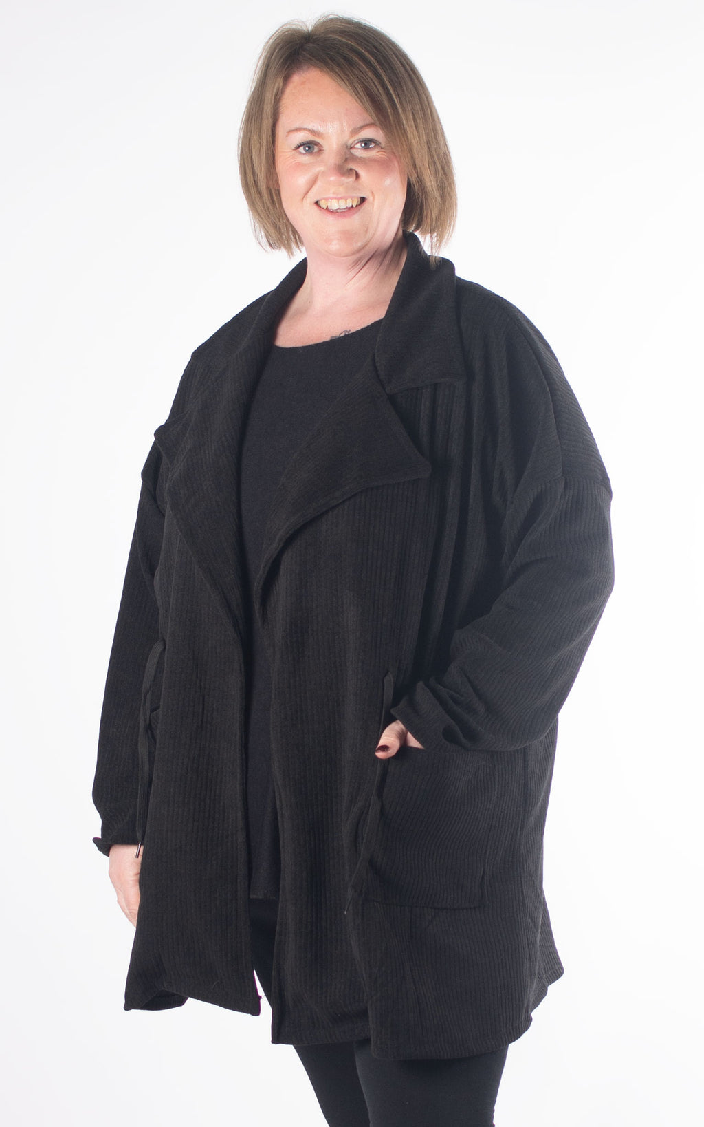 Chloe Drawstring Jacket | Black