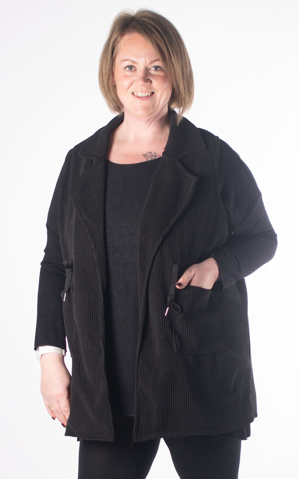 Chloe Waistcoat | Black