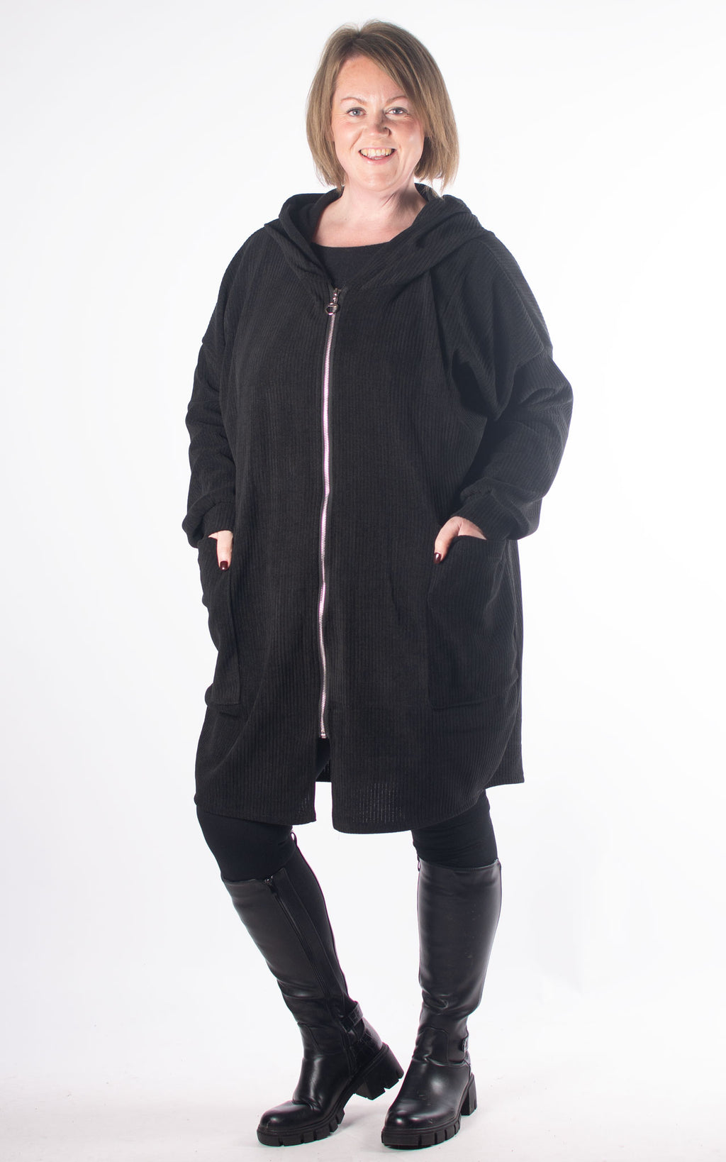 Chloe Zip Jacket | Black