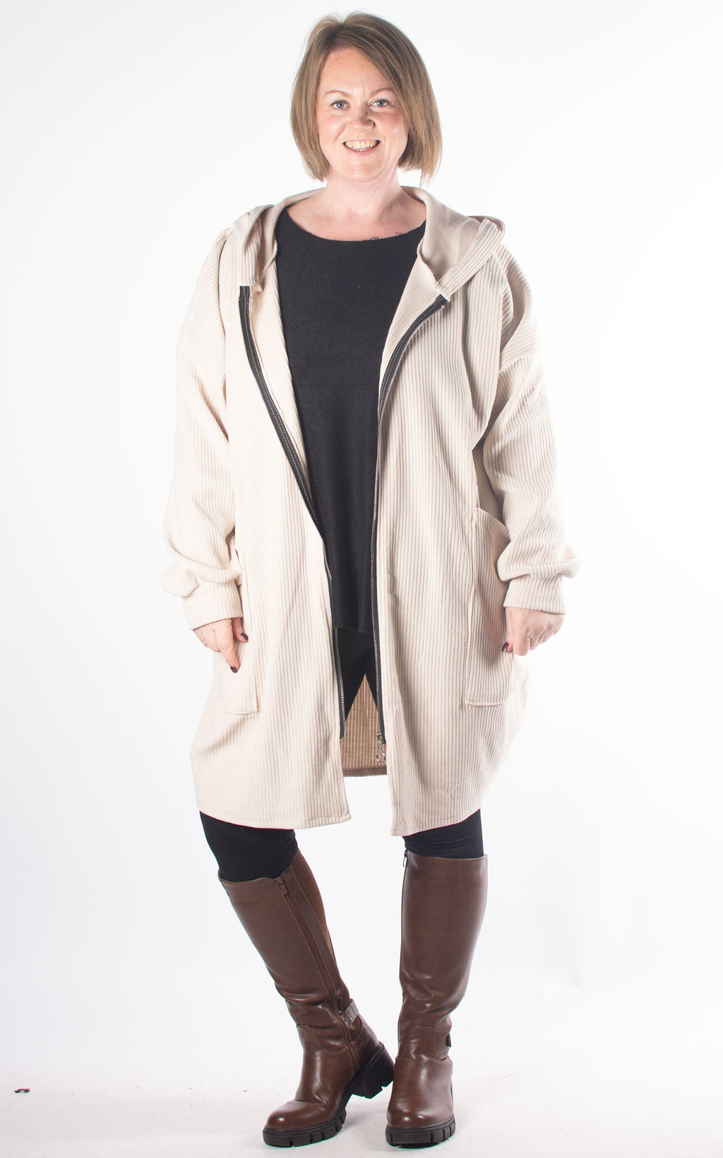 Chloe Zip Jacket | Stone