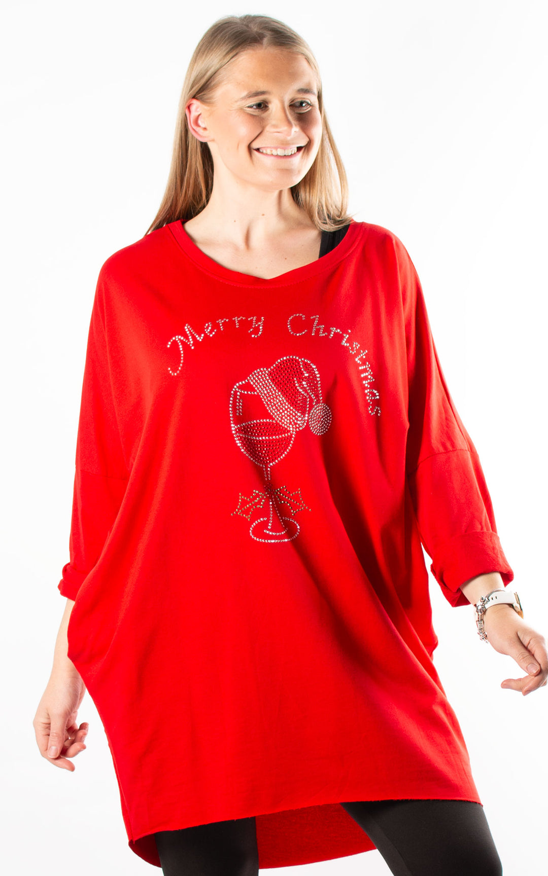 Christmas Merry Christmas Top | Red