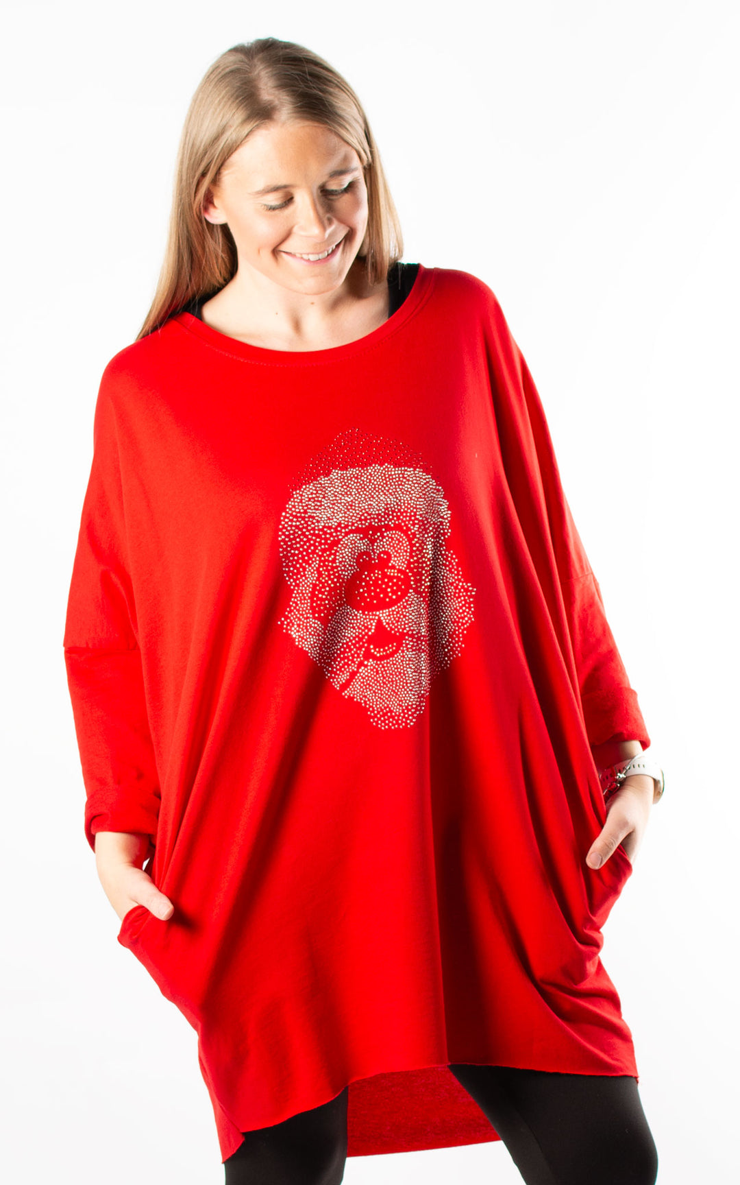 Christmas Santa Top | Red