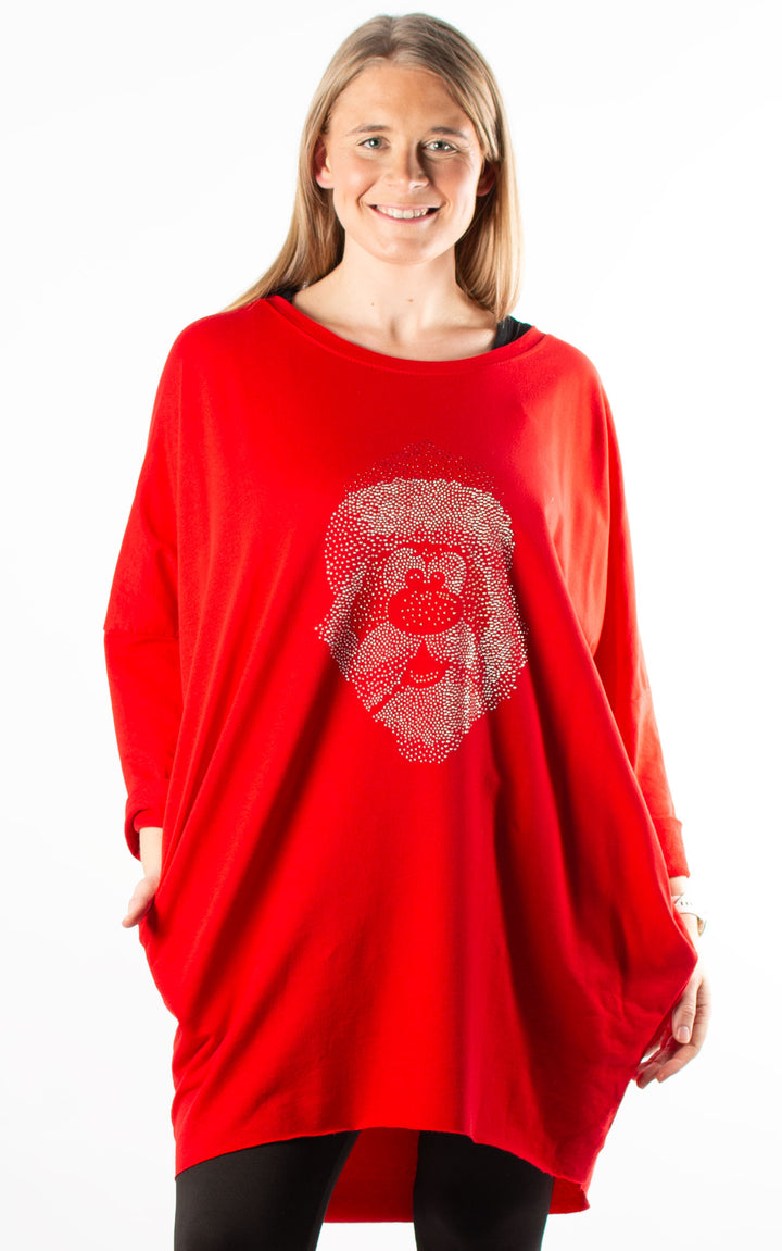 Christmas Santa Top | Red