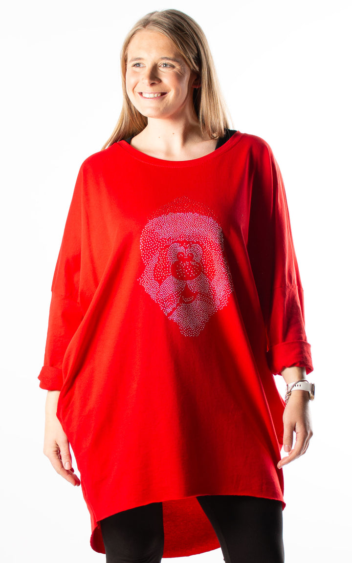 Christmas Santa Top | Red
